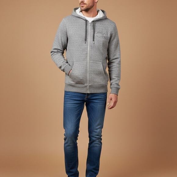 Calvin Klein Mens Hoodie Hooded Sweatshirt Sweater size M - Picture 2 of 12